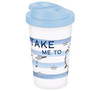 infinite by GEDA LABELS (INFKH) Taza de café para llevar Take Me to the Ocean 400 ml, multicolor