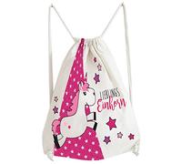 infinite by GEDA LABELS (INFKH) Turnbeutel Einhorn Lieblingseinhorn 33x42cm Bolsa de Cuerdas para el Gimnasio, 42 cm, (Multicolor)