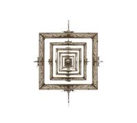 Infinite Frame Notebook: Bronze Ornamental Design with a vintage Loop Effect - Blank Journal for Drawing, Writing, and Creative Notes