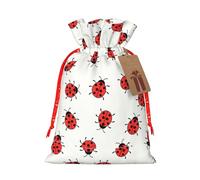 Infinite Speckled Pattern Printing Fashion Bag Lightweight Drawstring Pouch with Kraft Tag For Christmas Halloween
