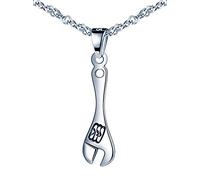 Infinite U - Collar de plata de ley 925 para mujer, diseño de llave, único y retro, regalo de cumpleaños de Navidad