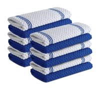 Infinitee Xclusives Paños de Cocina, 100% algodón, 38 x 64 cm, ultrasuaves y Altamente absorbentes, para Cocina, Bar y Uso Diario del hogar, Color Azul poderoso