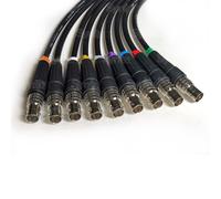 Infinitek DIN 1.0/2.3 to BNC (F) for Decklink QUAD 0,3m (9pcs)