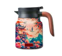 Infinitne Vintage Floral Pattern Tea,1000ml Vintage Floral Pattern Tea,Built-In Infuser (A,1000ml)