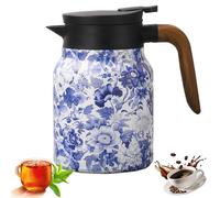 Infinitne Vintage Floral Pattern Tea - Built-in Infuser, Stainless Steel Teapot with Infuser, Temperature Control Tea Kettle for Loose Teas, Coffee Pot for Hot Drinks,Long Time Insulation (010,800ml)