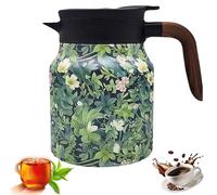 Infinitne Vintage Floral Pattern Tea - Built-in Infuser, Stainless Steel Teapot with Infuser, Temperature Control Tea Kettle for Loose Teas, Coffee Pot for Hot Drinks,Long Time Insulation (09,1000ml)