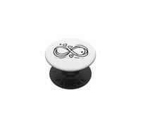 Infinito Amor Corazón Infinito Símbolo Pareja Relación PopSockets PopGrip Adhesivo