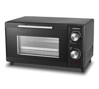 INFINITON HSM-71N91 - Horno sobremesa portátil, Negro, 9 litros, Temporizador, Doble acristalamiento, Termostato ajustable hasta 230º