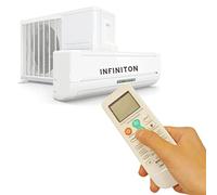 INFINITON - Mando Aire Acondicionado INFINITON - *Soporte + Pilas Incluidas* - Mando a Distancia Compatible Aire Acondicionado INFINITON. Mando Compatible. (Mando Aire con Pilas Y Soporte)