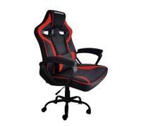 INFINITON Silla Gaming GSEAT, Ajuste en Altura controlado por pistón de Gas Clase 4, Esqueleto de Aluminio, Cojín Lumbar y reposacabezas de Espuma Moldeada Ajustable (Rojo || GSEAT-TS Red)