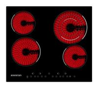 Placa Vitrocerámica 4 Zonas 7000W VIT4T23 (Negra) - INFINITION