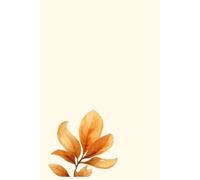 Infinitova Publishing Aesthetic Nature Lined Journal Notebook, 120 Pages, 6 x 9 College Ruled Notebook for Writing, Journaling, Notes & Daily Use, Minimal Leaf Design for Women & Girls