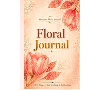 Infinitova Publishing Ink & Silence Floral Lined Journal Notebook, 200 Pages, 6" x 9" Hardcover Diary for Writing, Journaling, Notes & Daily Reflections, Elegant Tulip Aesthetic Design