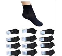 INFINITY - 12 pares de calcetines de hombre cortos de algodón de verano, hilo de Escocia elástico, calcetines de hombre cortos en el tobillo, hombre y mujer, transpirables y antisudor, fabricados en