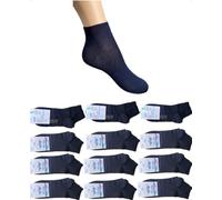 Infinity - 12 pares de calcetines para hombre cortos, zapatillas de algodón de verano, hilo de Escocia elástico, calcetines de hombre cortos en el tobillo para hombre y mujer, transpirables y