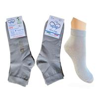 Infinity - 12 pares de calcetines para hombre cortos, zapatillas de algodón de verano, hilo de Escocia elástico, calcetines de hombre cortos en el tobillo para hombre y mujer, transpirables y