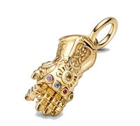Infinity Anillos Guante - Espacio, Realidad, Poder, Alma, Pensamientos y Tiempo - Dangle Charm Plata 925 Pulsera Colgante Accesorios Plata de Ley