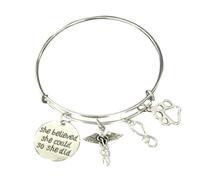Infinity Collection Veterinarian Gifts- Veterinarian Bracelet -Technician Gifts- She Believed She Could so She Did Bracelet