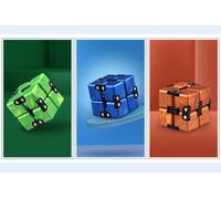 Infinity Cube Toy para Adultos y niños, Versión Nueva Finger Toy Stress y Ansiedad, Killing Time Fidget Toys Infinite Cube para Office Staff (Rectángulo-Azul*Verde*Oro)