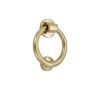 Infinity Decor Aldaba de puerta de latón macizo de 5 pulgadas en acabado de latón pulido, Aldaba de mano de alta calidad para muebles de puerta delantera de entrada