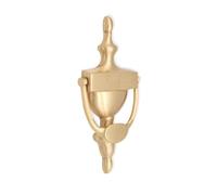 Infinity Decor Aldaba de puerta estilo victoriano de latón macizo de 8 pulgadas en acabado de latón satinado, aldaba de mano de alta calidad para muebles de puerta de entrada