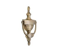 Infinity Decor Aldaba tradicional de latón macizo de 200 mm en forma de urna - Aldaba de latón antiguo para puerta de entrada delantera, muebles