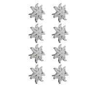 Infinity Decor Paquete de 8 pomos de hierro fundido de estilo antiguo con diseño floral antiguo en color blanco de 60 mm, adecuados para cocina, cajón, alacena, cómoda, puerta de baúl