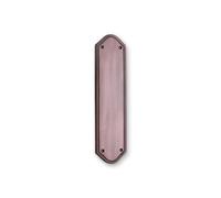 Infinity Decor Placa de empuje georgiana de bronce envejecido semicircular de 300 x 75 mm, para puerta interior o exterior