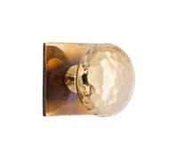 Infinity Decor Pomo de latón envejecido de 38 mm con placa trasera cuadrada