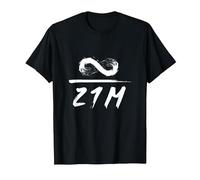 Infinity Dividido por 21 Millones de Bitcoin BTC Crypto Camiseta, Hombre, Negro, 5XL