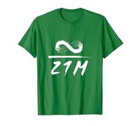 Infinity Dividido por 21 Millones de Bitcoin BTC Crypto Camiseta, Hombre, Verde Kelly, S