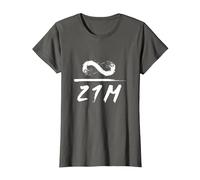 Infinity Dividido por 21 Millones de Bitcoin BTC Crypto Camiseta, Mujer, Asfalto, L