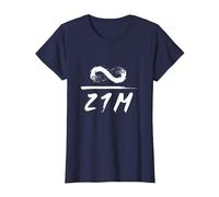 Infinity Dividido por 21 Millones de Bitcoin BTC Crypto Camiseta, Mujer, Azul Marino, 3XL