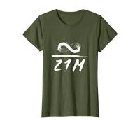 Infinity Dividido por 21 Millones de Bitcoin BTC Crypto Camiseta, Mujer, Verde Oliva, XXL
