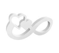 Infinity Heart Decor - Infinity Symbol Heart Ornament | Wedding Decor | Valentines Day Mothers Day Fathers Days Gift, Romantic Love Wall Hanging Home Car Decoration