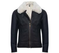 Infinity Leather Chaqueta Crema de Piloto de Aviador de Piel de Oveja Real B3 Para Hombre M