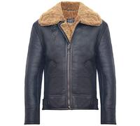 Infinity Leather Chaqueta Jengibre de Piloto de Aviador de Piel de Oveja Real B3 Para Hombre M