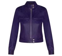 Infinity Leather Mujer lisa Cuero Motero Chaqueta de moto