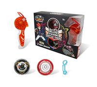 INFINITY NADO- Juliet Peonza apilable Luminoso - Fiery Dragon, Color Red, Talla única (Auldey EU634402H)