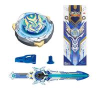 INFINITY NADO peonza metálica, con Lanzador de Espadas LED de Lujo, peonza metálica transformable, para niños y niñas a Partir de 5 6 7 8 9 10, Gale Wings, Azul