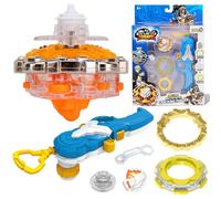 INFINITY NADO Peonza para Niños Juguete de Metal, Peonza de Batalla Lanzador Cracking Panzer, Juguetes para Niños Niñas 5 6 7 8 9 10 11 12 Años, Orange