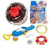 INFINITY NADO Peonza para Niños Juguete de Metal, Peonza de Batalla Lanzador Deluxe-Fiery Dragon, Juguetes para Niños de 5 6 7 8 9 10 11 12 Años, Light Red