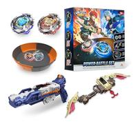 INFINITY NADO S7 Peonza con Arena Modular, Lanzador Pistola/Arco con aceleración Infinita, peonza metálica Tipo Defensa/Resistencia Rotación Derecha/Izquierda, Juguete para niños y niñas 5-12 años