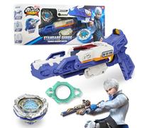 INFINITY NADO S7 Peonza con Lanzador Pistola Aceleración Infinita, peonza metálica Tipo Resistencia Rotación hacia la Izquierda, Juguete para niños y niñas 5+, Thunder Shadow Hunter, Azul