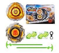 INFINITY NADO Set 2 Lanzadores - 2 Peonzas Metal Unión/División 5+