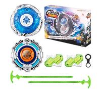 INFINITY NADO Set 2 Lanzadores - 2 Peonzas Metal Unión/División 5+