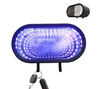 Infinity - Soporte para llaves de cochera | Gancho decorativo de espejo ilusión con LED, pequeño colgador de llaves de cochera | para hombres, padres, niños, entusiastas del automóvil, hogar, oficina