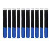 Infitronic INPKB2030BLU INPKB2030BLU-10 x Bridas con ojal de metal Velcro en diferentes lados (20 x 300 mm, azul)