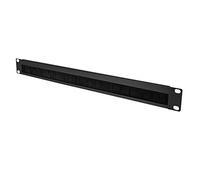 Infitronic INRB111BRUSH - Panel de acero para rack en U de 19 pulgadas/pasacables/panel ciego/placa ciega con barra de cepillo (1 U)