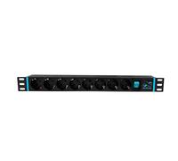 Infitronic - INSV1004 - Regleta de 19 Pulgadas, 8 enchufes, 1U con Interruptor